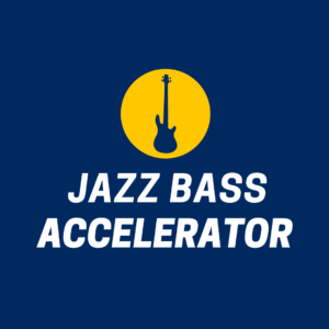 Jazz Bass Accelerator is our power-house jazz bass course that helps you navigate your instrument with confidence, develop your sound, and improvise unique jazz bass lines