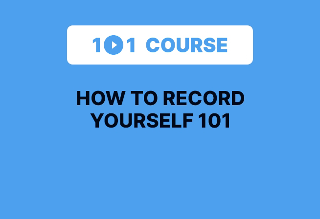 courses how to record yourself